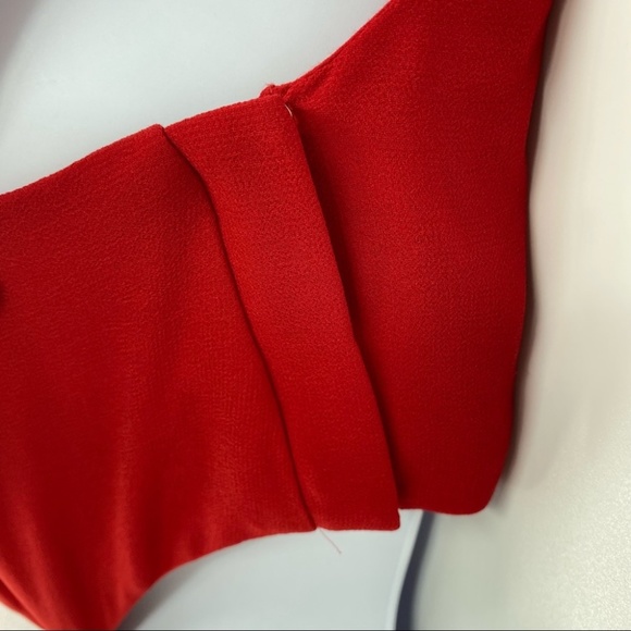 Fame and Partners The Lennox Dress in Cherry Red Size 8 New with Tags - Picture 8 of 15